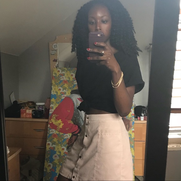 H&M blush pink snap button mini. - Picture 2 of 3